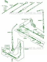 Cables voor Kawasaki Bayou 220 1988