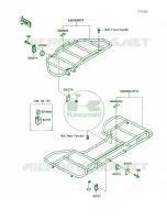 Carrier voor Kawasaki Bayou 220 1988