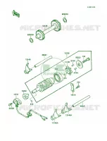 Change DrumShift Fork voor Kawasaki Bayou 220 1988