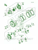 Clutch voor Kawasaki Bayou 220 1988