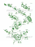 Drive ShaftFinal Gear voor Kawasaki Bayou 220 1988