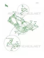 Frame Fitting voor Kawasaki Bayou 220 1988
