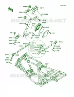 Frame voor Kawasaki Bayou 220 1988