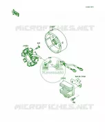 Generator voor Kawasaki Bayou 220 1988