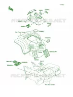 Label voor Kawasaki Bayou 220 1988