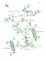 Rear Suspension voor Kawasaki Bayou 220 1988