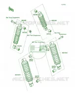 Shock Absorber voor Kawasaki Bayou 220 1988