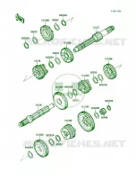 Transmission voor Kawasaki Bayou 220 1988