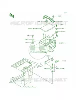 Battery Case voor Kawasaki Bayou 300 1988