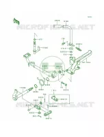 Brake Pedal voor Kawasaki Bayou 300 1988
