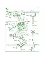 Carburetor voor Kawasaki Bayou 300 1988