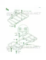 Carrier voor Kawasaki Bayou 300 1988