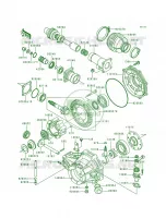 Drive ShaftFinal Gear voor Kawasaki Bayou 300 1988