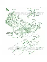 Frame Fitting voor Kawasaki Bayou 300 1988