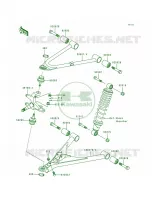 Front Suspension voor Kawasaki Bayou 300 1988