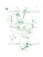 Fuel Tank voor Kawasaki Bayou 300 1988