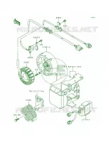 Generator voor Kawasaki Bayou 300 1988