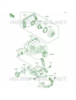 Head Lamp voor Kawasaki Bayou 300 1988