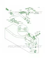 Muffler voor Kawasaki Bayou 300 1988