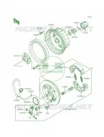 Rear Hub voor Kawasaki Bayou 300 1988
