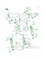 Rear Suspension voor Kawasaki Bayou 300 1988