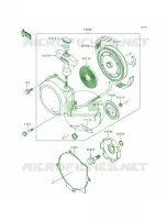 Recoil Starter voor Kawasaki Bayou 300 1988