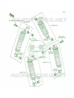 Shock Absorber voor Kawasaki Bayou 300 1988