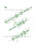 Transmission voor Kawasaki Bayou 300 1988