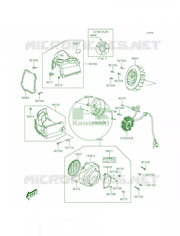 Generator Kawasaki QUAD 90 2014 KFX90  KSF90AEF