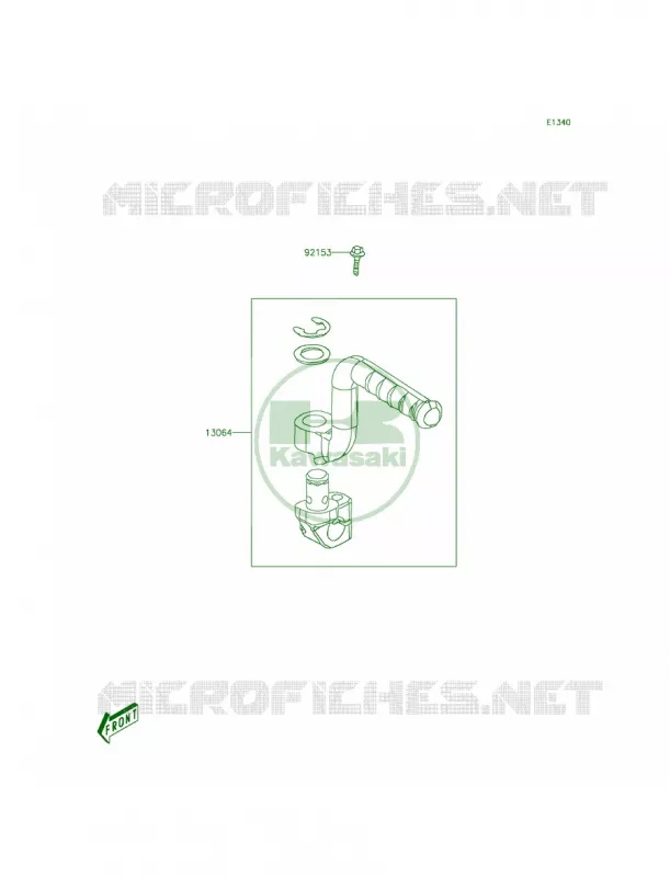 Kickstarter Mechanism Kawasaki QUAD 90 2014 KFX90  KSF90AEF