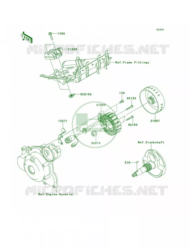 Generator Kawasaki QUAD 450 2013 KFX450R  KSF450BDF