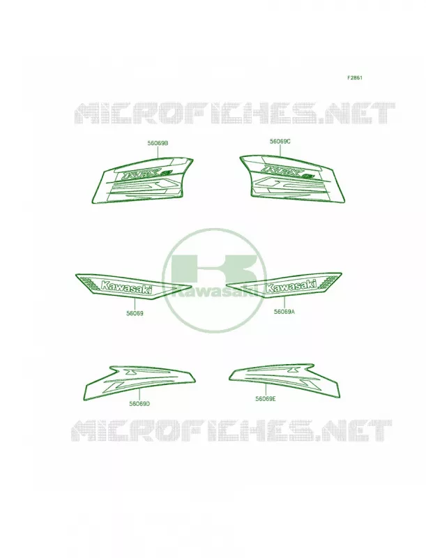 DecalsACF Kawasaki QUAD 90 2013 KFX90  KSF90ADF