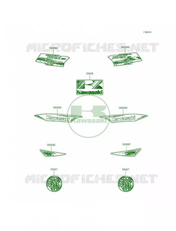 DecalsAEF Kawasaki QUAD 90 2013 KFX90  KSF90ADF