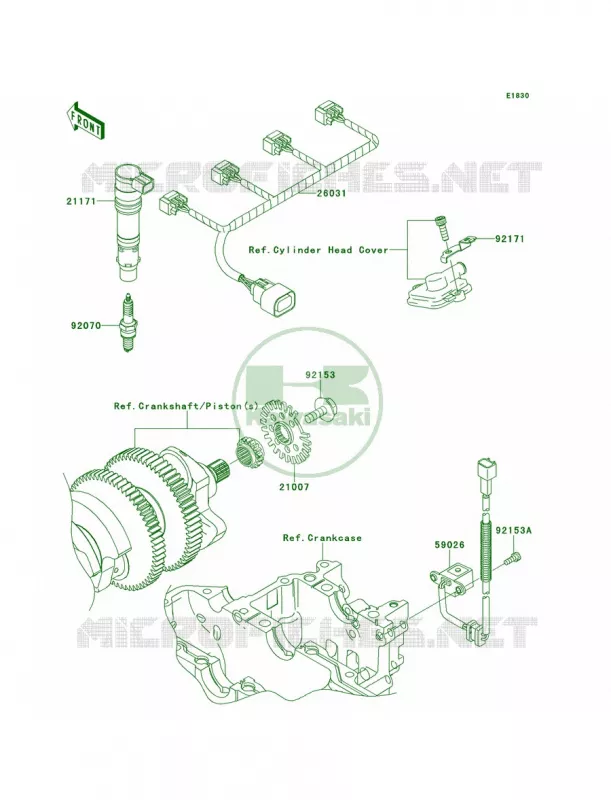 Ignition System Kawasaki MOTOS 1400 2010 Concours 14 ABS  ZG1400CAF