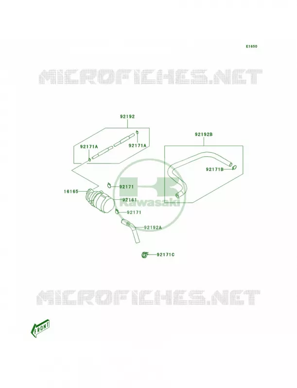 Fuel Evaporative SystemA8F-ABF Kawasaki QUAD 90 2009 KFX90  KSF90A9S