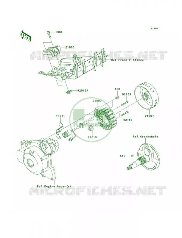 Generator Kawasaki QUAD 450 2009 KFX450R  KSF450B9FB