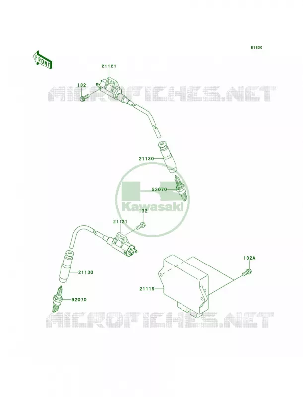 Ignition System Kawasaki QUAD 700 2009 KFX700  KSV700B9F