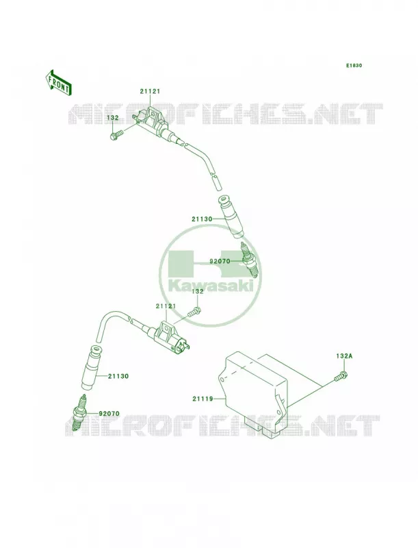 Ignition System Kawasaki QUAD 700 2008 KFX700  KSV700B8F