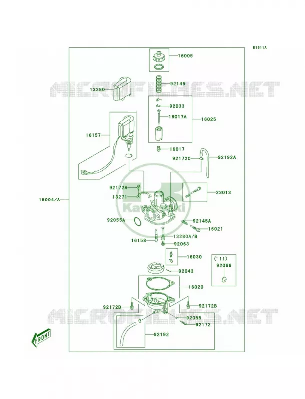 CarburetorA8F-ABF Kawasaki QUAD 90 2008 KFX90  KSF90A8F