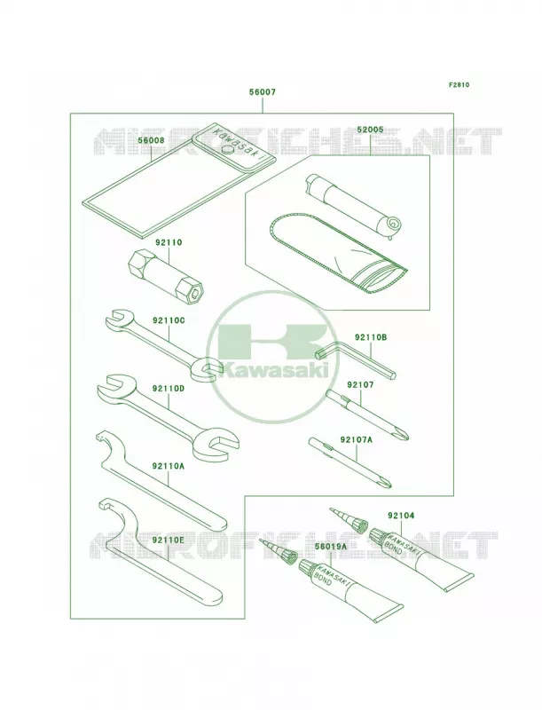 Owner's Tools Kawasaki QUAD 700 2006 KFX700  KSV700C6F