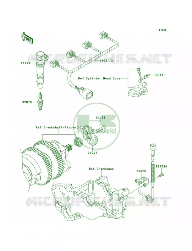 Ignition System Kawasaki MOTOS 1400 2009 Concours 14 ABS  ZG1400A9F