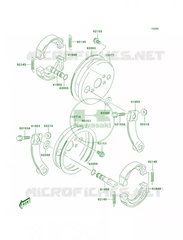 Front Brake Kawasaki QUAD 80 2005 KFX80  KSF80-A3