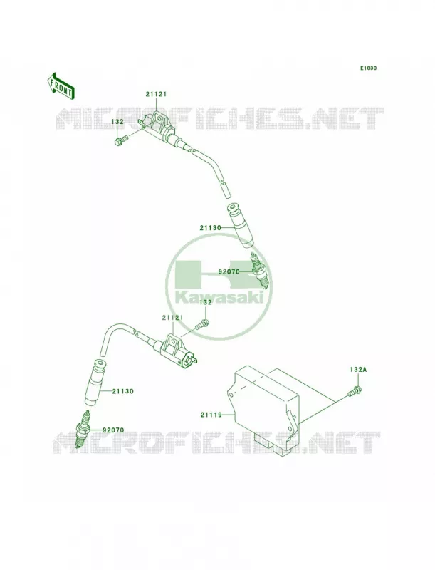 Ignition System Kawasaki QUAD 700 2005 KFX700  KSV700-B2