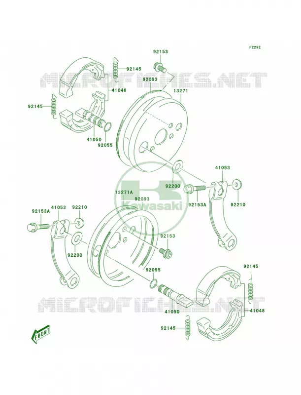 Front Brake Kawasaki QUAD 80 2004 KFX80  KSF80-A2