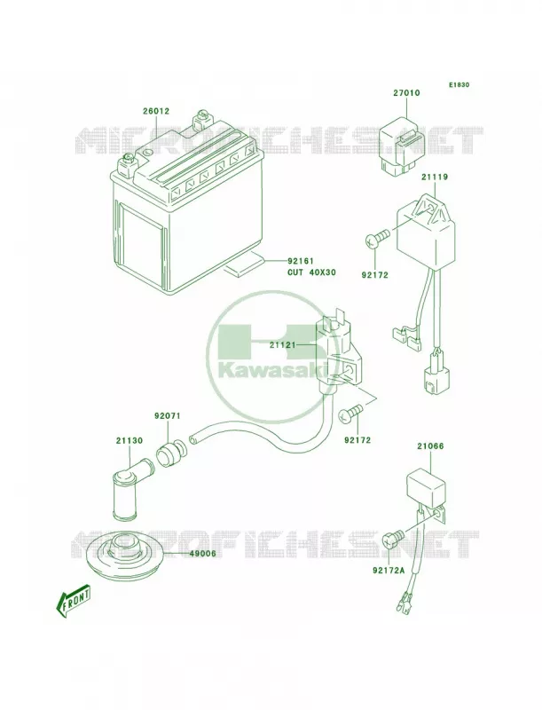 Ignition System Kawasaki QUAD 80 2004 KFX80  KSF80-A2