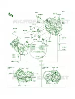 Crankcase voor Kawasaki KFX700 V Force 2004