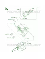 Crankshaft voor Kawasaki KFX700 V Force 2004