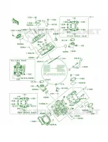 Cylinder Head voor Kawasaki KFX700 V Force 2004