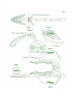 DecalsB1 voor Kawasaki KFX700 V Force 2004