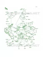 Frame Fittings voor Kawasaki KFX700 V Force 2004